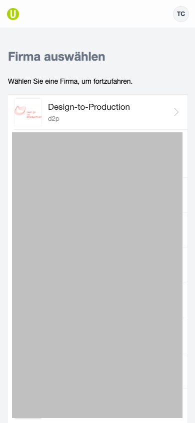 Unternehmensauswahl