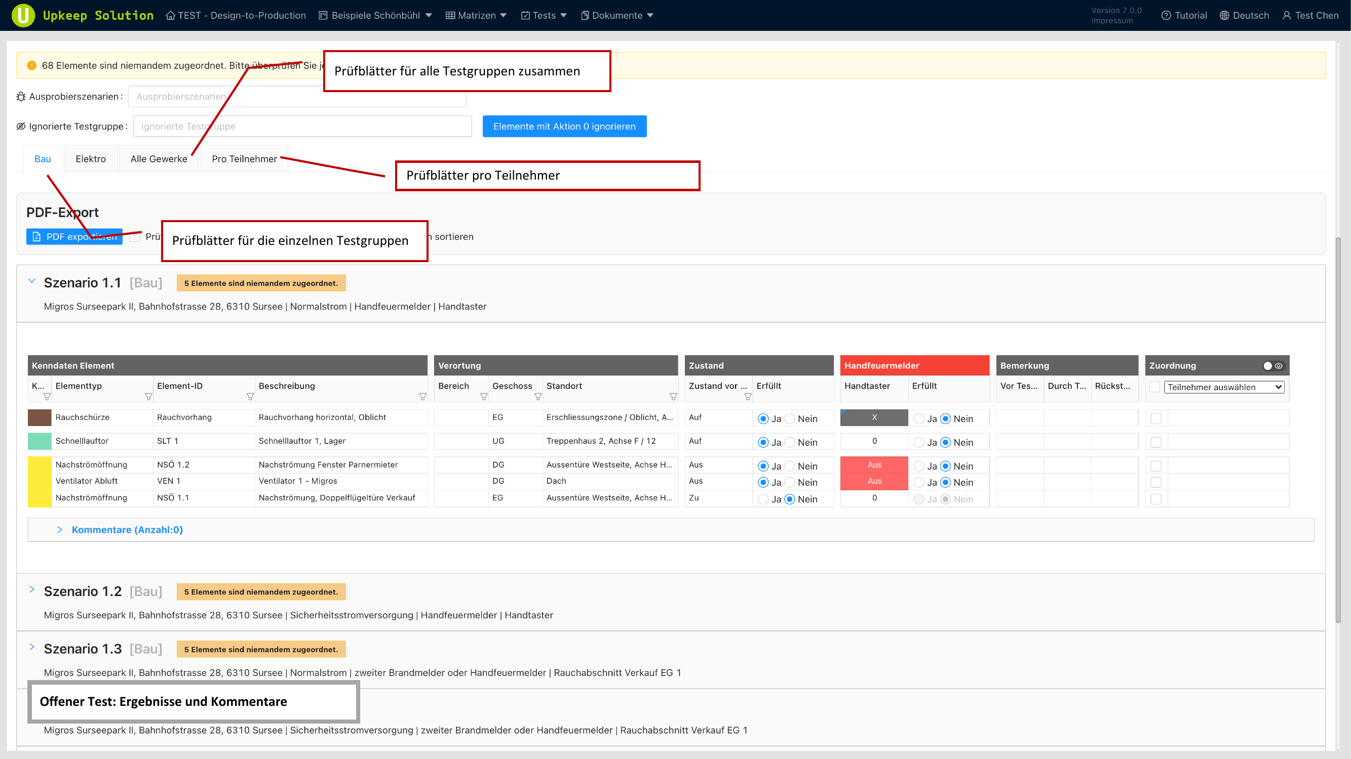 Ergebnis-Detailansicht