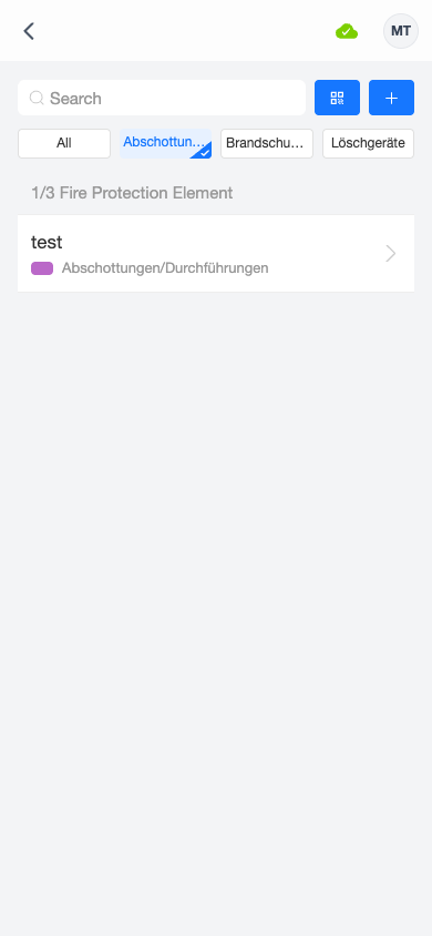 Category filter active