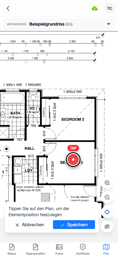 Floor plan edit mode
