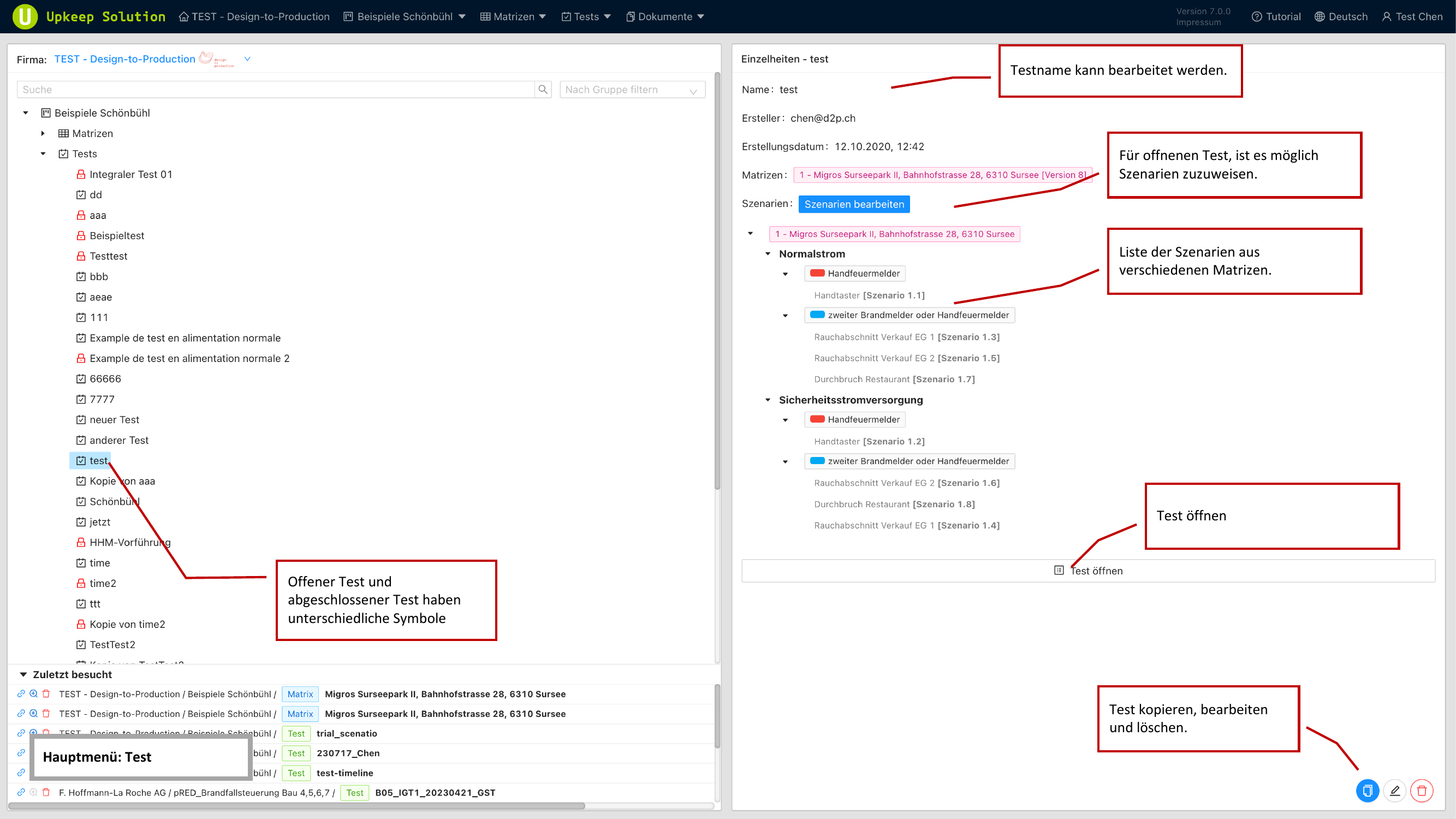 Test Tree in Main Menu