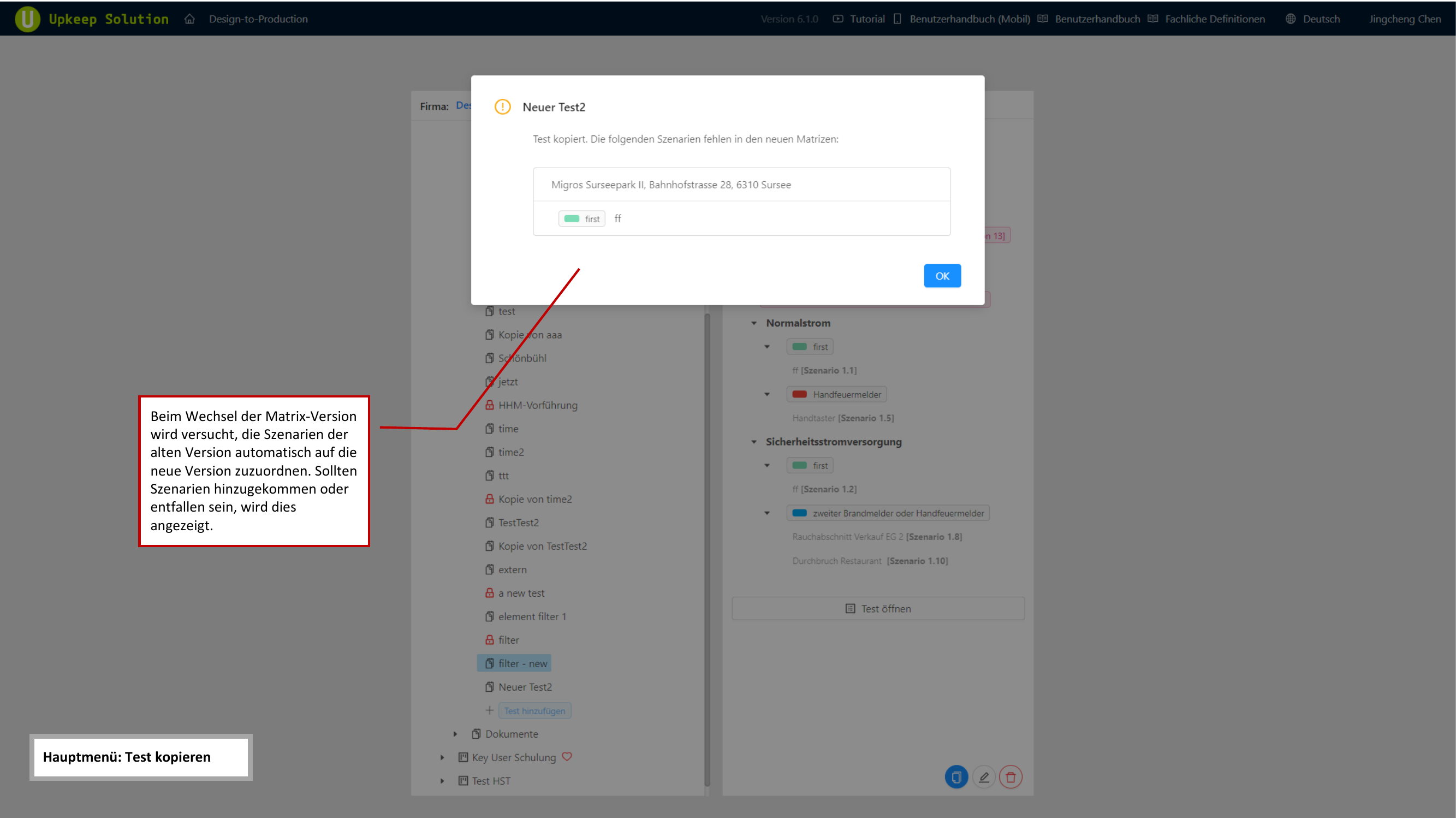 Version Difference Warning