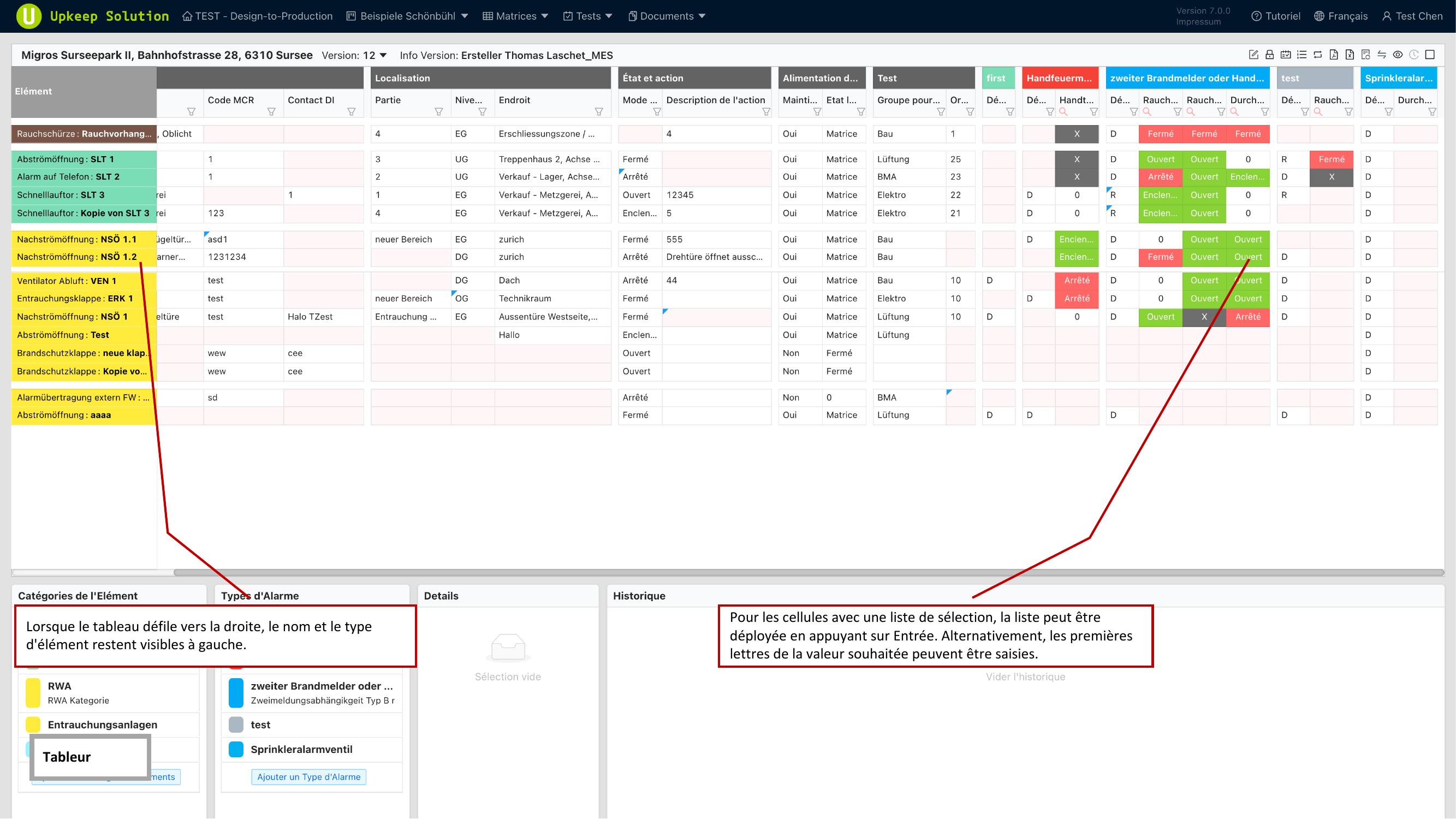 Navigation au clavier et menus deroulants