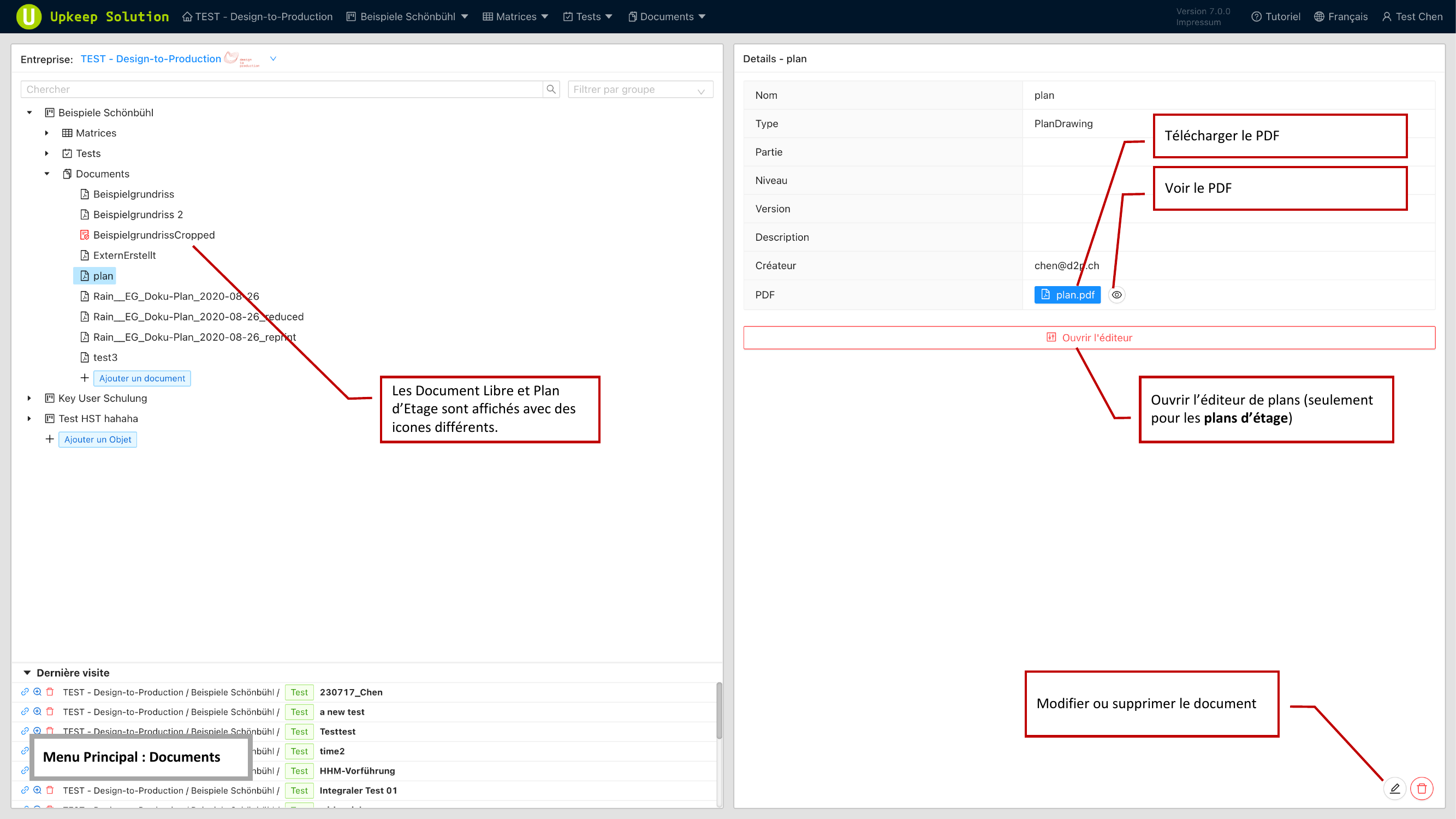 Gestion des documents