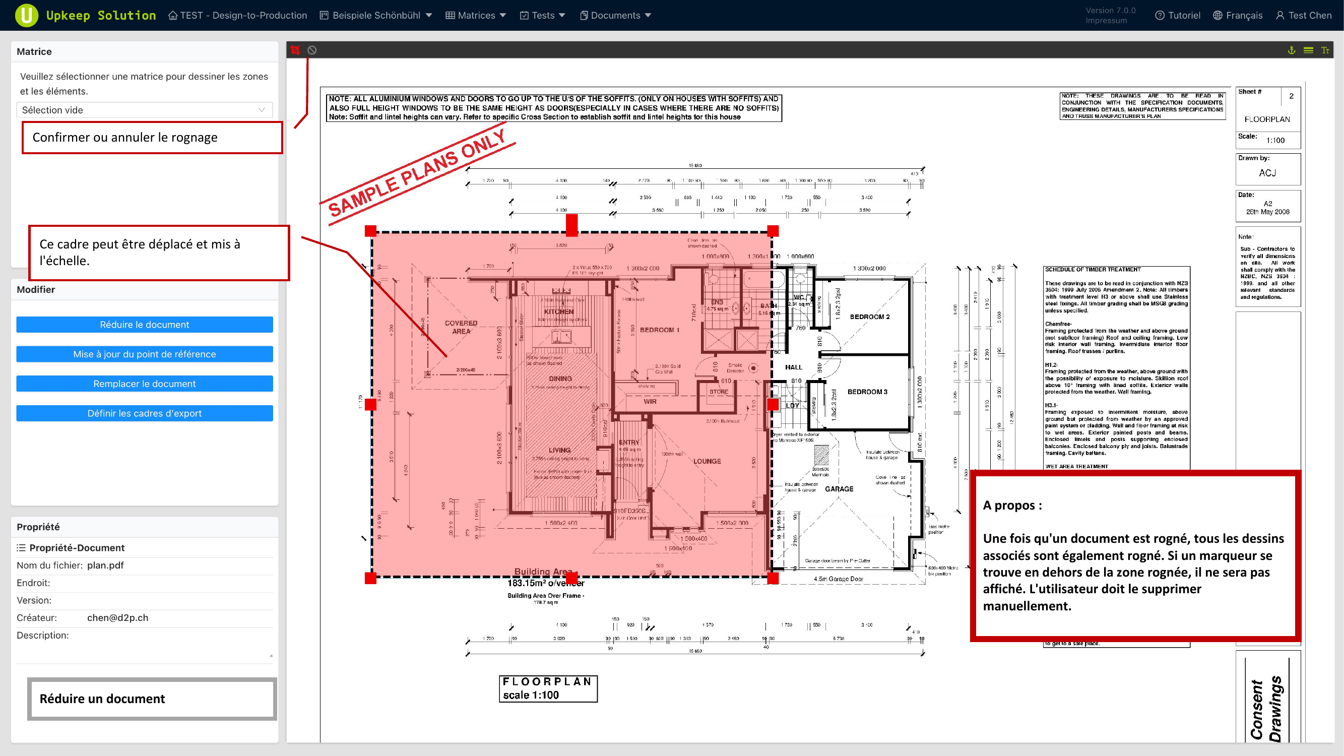 Recadrage du document